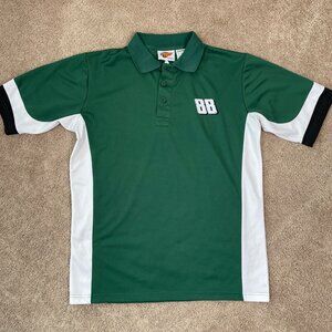 Winners Circle Dale Earnhardt Polo Shirt Mens Large Green NASCAR AMP Energy #88